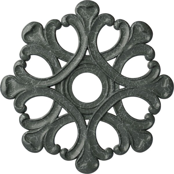 Ekena Millwork Angel Ceiling Medallion (Canopies up to 4 3/8"), 20 7/8"OD x 3 5/8"ID x 1"P, Athenian Green Crackle CM20ANAGC - main